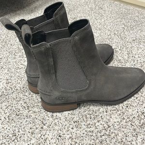 Brand new never been worn waterproof UGG boots. Suede upper and rubber soles.
